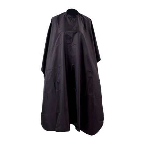 KISEER Waterproof Hair Cutting Cape Hairdressing Styling Salon Cape Professional Nylon Hairdressers Barbers Cape Gown, Black (1 Pack)