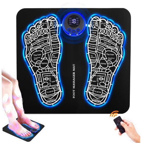 Phixnozar EMS Foot Massager Mat for Muscle Relaxation,Back & Leg Foot Massage, TENS (Mode:KTR-2493)