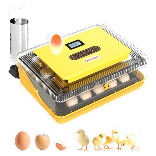 Devopet Incubators for Hatching Eggs, 25 Eggs Incubator with Automatic Egg Turning and Humidity Control, Egg Candler, Auto Water Replenishment, Chicken, Duck, Goose and Quail Automatic Egg Incubator