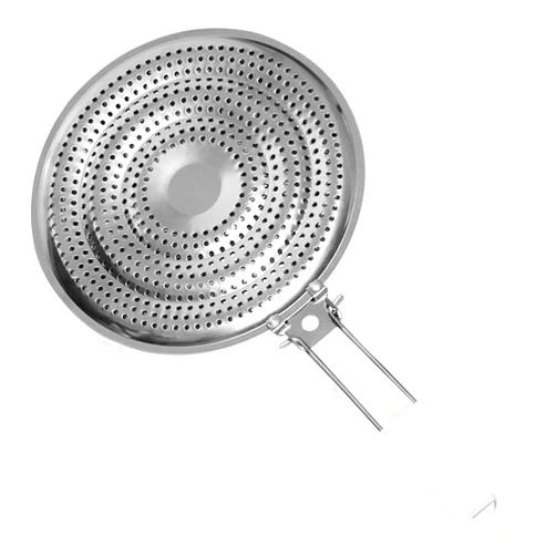 EMVANV Heat Diffuser,Stainless Steel Heat Diffuser With Cool Touch Handle for Gas and Electric Stove Induction Cooktop Compatibility Simmer Plate Even Heat Distribution Food Warmer(size:7.99 x 7.36inch)