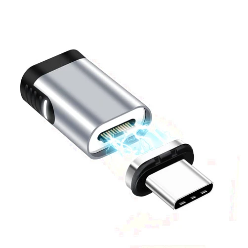 SHEEAST Magnetic USB C Adapter 24 Pin Mini Magnetic USB C Adapter Straight Male to Female Connector 100W PD Fast Charge 20Gbs Data Transfer USB3.1