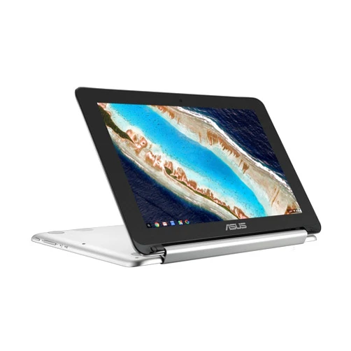 ASUS Chromebook Flip C101 2-In-1 Laptop- 10.1” 4-Way WXGA Touchscreen, Rockchip RK3399 Quad-Core Processor, 4GB RAM, 16GB Storage, All Metal Body, Lightweight, USB Type-C, Chrome OS- C101PA-DB02