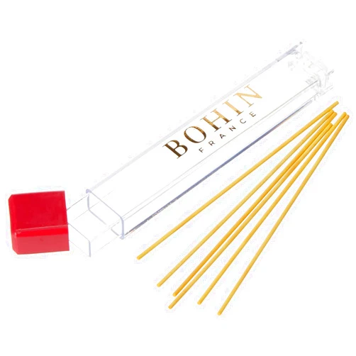 Bohin Mechanical Chalk Pencil Refill 6/Pkg, Yellow