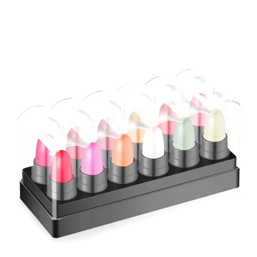 Bokze 12 Pcs/Sets Mini Lipstick Samples Long Lasting Velvet Matte Satin Lipstick Sets