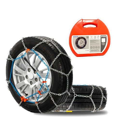 SNOCATENA Snow Chains for Car,SUV,Truck and Pickup,Universal Emergency Tire chains,Compatible with Tire Width 205 215 225 235 245 255 265 275 MM - Set of 2