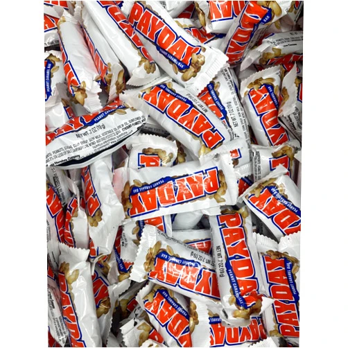 CHAIN & JO SWEETS PayDay Peanut Caramel Candy Bar - Payday Snack Size Candy Bar - 10 Pounds Approx 200 Peanut Caramel Bars