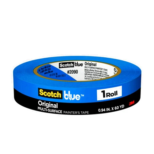 ScotchBlue Original Multi-Surface Painters Tape, 1 Inch Wide (0.94 In. x 60 Yds), 1 Roll, Blue Paint Tape Protects Surfaces and Removes Easily, Masking Tape for Indoor and Outdoor Use (2090-24NC)