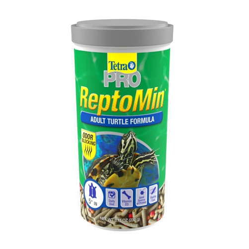 Tetra TetraFauna PRO ReptoMin Pro Sticks Adult Turtle Formula Daily Diet for Aquatic Turtles, 8.11 oz