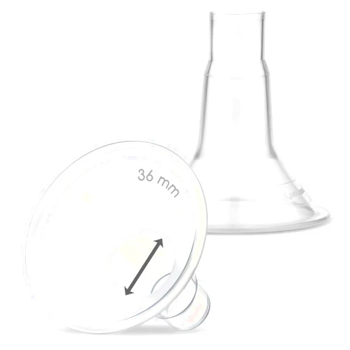 Maymom Brand 36 mm 2xTwo-Piece Extra Extra Large Breastshield Compatible with Medela Breast Pumps. (36mm)