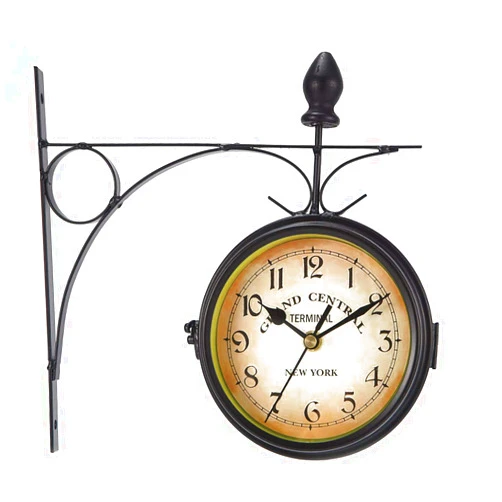 WICHEMI Wall Clock Double Sided 9.8