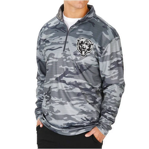 Zubaz NFL Men's Lines Poly Fleece Jacket