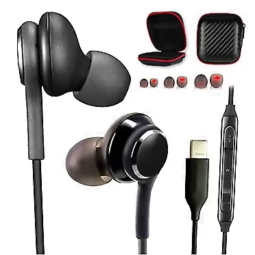 Gozanga Headphones for Samsung Galaxy s22 s21 s20 s10 Ultra Note Pixel z flip Earphones usbc Ear Buds USB c Type c audifonos Original