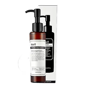 DearKlairs [KLAIRS] Gentle Black Deep Cleansing Oil,make up cleansing oil, cleanser, 150ml, 5.07oz