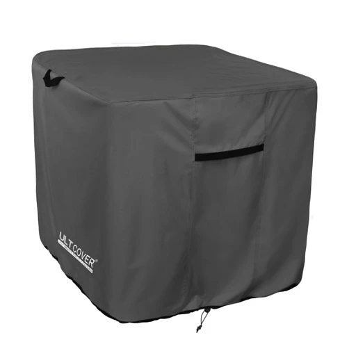 ULTCOVER Waterproof Square Air Conditioner Cover for Outside AC Units Size Upto 30W x 30D x 32H inch, Black