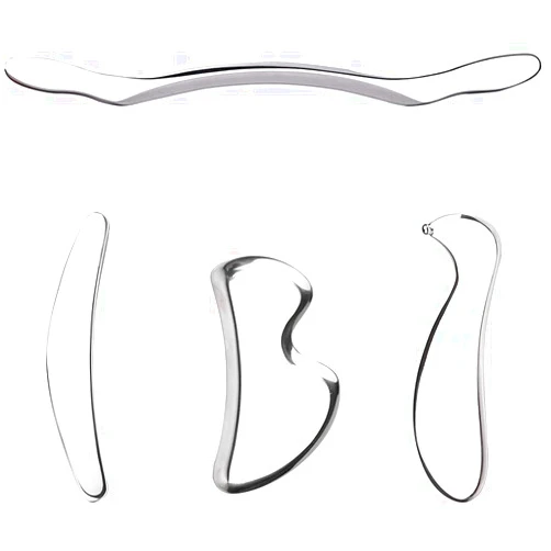 H-Brotaco Medical Grade Stainless Steel Gua Sha Guasha Massage Soft Tissue Therapy Used for Back, Legs, Arms,Neck,Shoulder