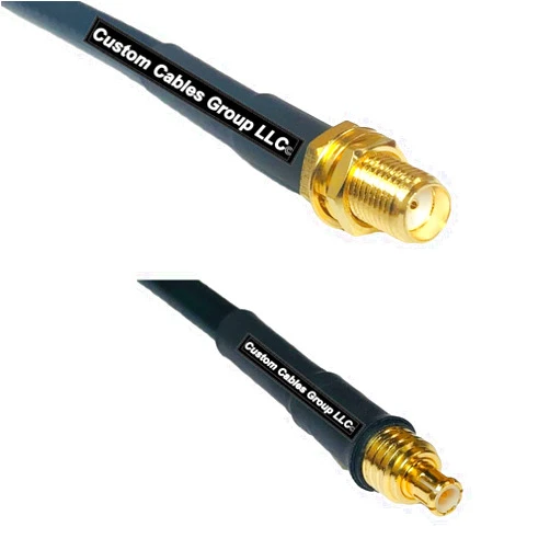Custom Cables Group 3 feet RG58 SMA Female to MCX Male RF Pigtail Coaxial Cable