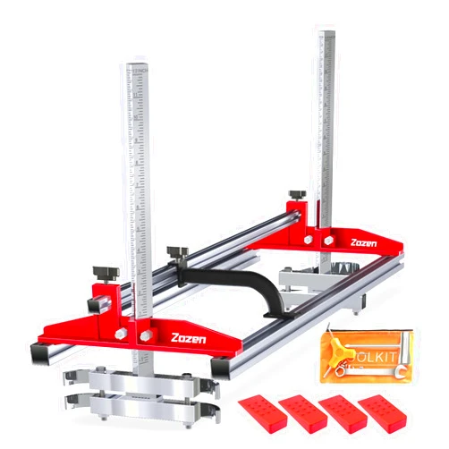Zozen Chainsaw Mill, Portable Sawmill - Can be Assembled into 3 sizes for Independent Use, Suitable for 14-36 inches Planking Milling Bar, A Flexible Cutting Guide System for Builders and Woodworkers.