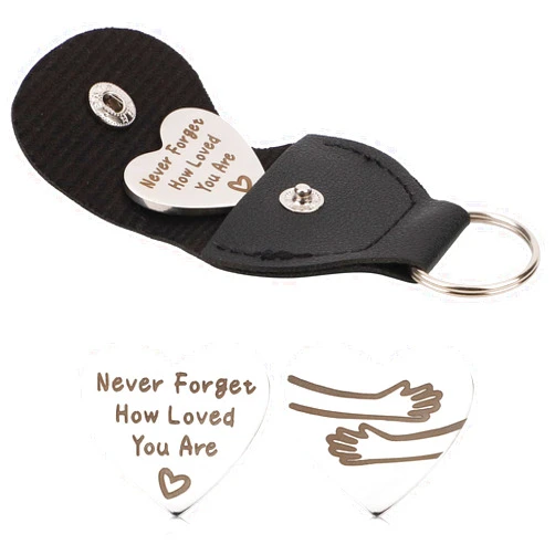 PEUTIER Pocket Hug Token & Leather Keychain, Hug Gift for Girlfriend Boyfriend Little Pocket Hug Keychain Pocket Hug Coin for Friends Women Men Christmas Thanksgiving Gifts Friendship