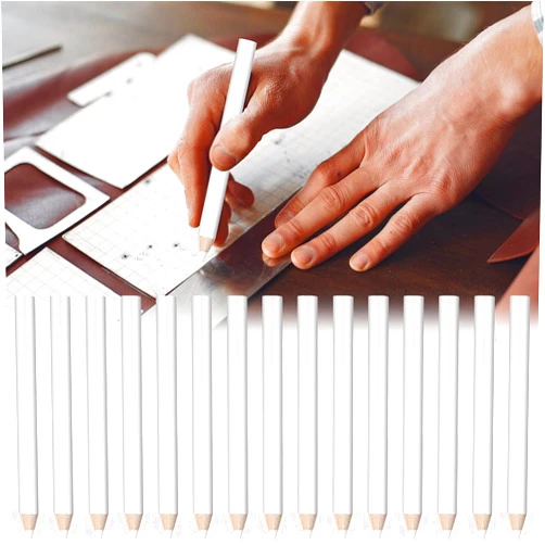 Lusofie 15 PCS White Sewing Marking Pencils Invisible Erasable Marking Pencils for Sewing 3.4