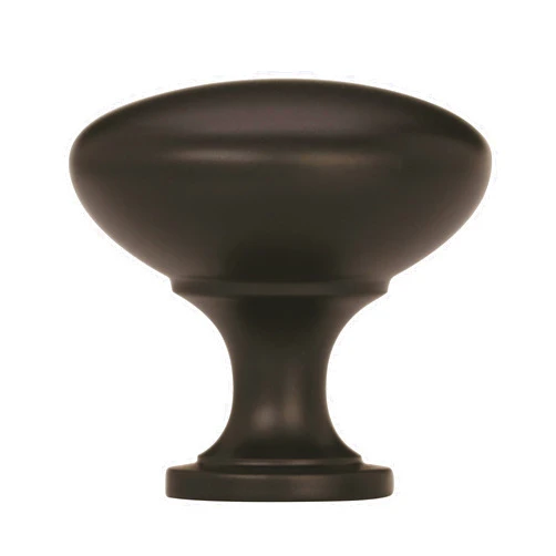 Amerock | Cabinet Knob | Matte Black | 1-1/4 inch (32 mm) Diameter | Edona | 10 Pack | Drawer Knob | Cabinet Hardware