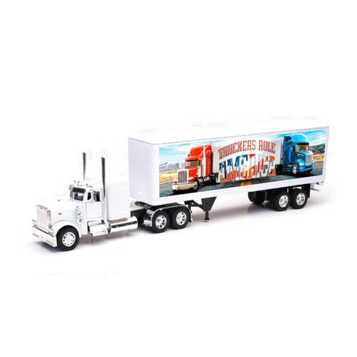 NewRay New Ray Toys Peterbilt Custom 379 with Dry Van Trailer Die Cast with Openable Door, 1:32 Scale, Kids, Gifts, Birthdays