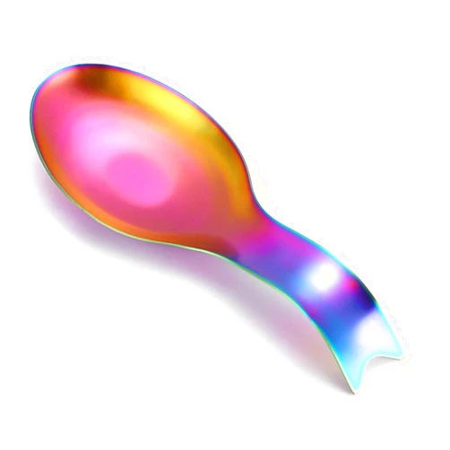 Mnixy Fish Shape Stainless Steel Spoon Rest for kitchcen Countertop,Utensil Spoon Holder, Spatula Ladle Holder Brushed Finish Heavy Duty,Dishwasher Safe 10Inch by3.7Inch