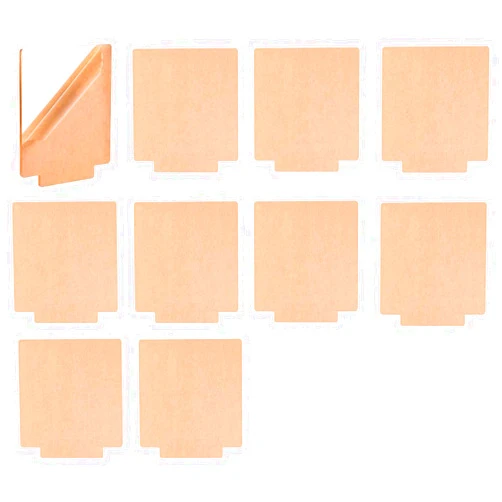 JWMWGZ 10 Pcs 4 mm Rectangle Acrylic Sheet Clear Cast for LED Light Base,5