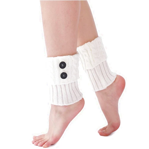 Ralleyfun Women Boot Socks Knit Boot Cuffs Short Crochet Leg Warmer Mitten Knit Leg Warmers