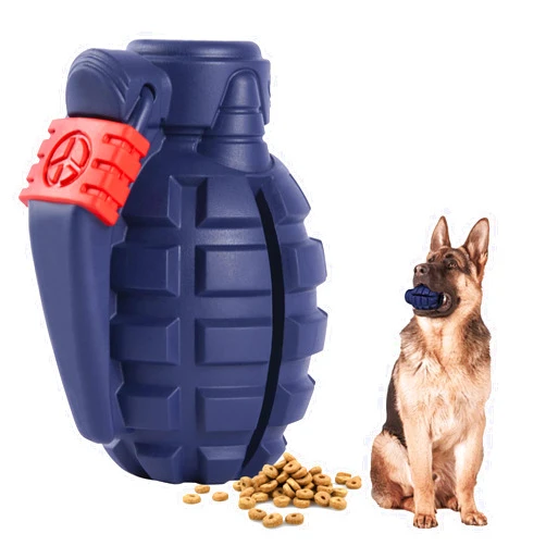 Fairsh Dog Toys for Aggressive Chewers Large Breed, Rubber German Shepherd Toys,Indestructible Interactive Treat Toys for Large Medium Dogs, Food Grade Tough Dog Toys, Fun to Chew, Chase and Fetch (Blue)