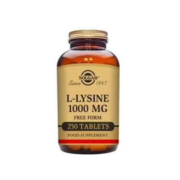 Solgar L-Lysine, Free Form, 1,000 mg, 250 Tablets, Solgar