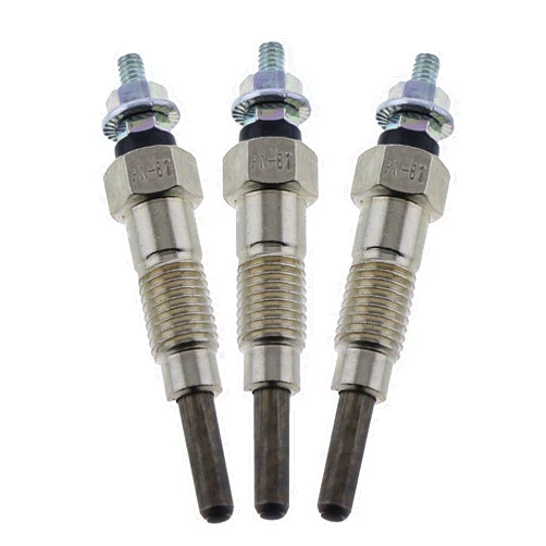 DUCRES 3Pcs Glow Plug 15951-6551-1 Fits for Kubota Yanmar D750 D850 D950 B1500 B7100 B7001 B8200