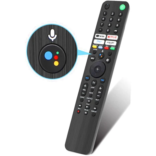 Gvirtue Voice Remote Control RMF-TX520U for Sony TV, Replacement for Sony Bravia OLED LED 4K 8K UHD Smart Google TV, with YouTube, Netflix, Disney+, Prime Video Buttons