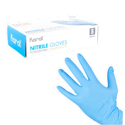 Karat FP-GN1026 Nitrile Powder-Free Gloves (Blue) - Small (Case of 1000)