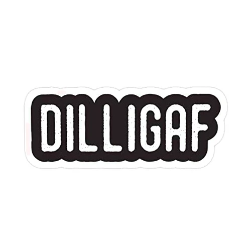 SmartDistributors DILLIGAF - Do I Look Like I Give a Fuck Sticker - Graphic for Auto, Wall, Laptop, Cell, Truck Windows, Cars