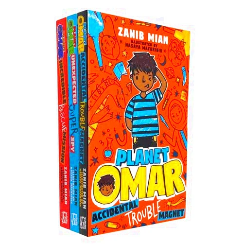 By Zanib Mian (Author) Planet Omar Series 3 Books Collection Set Unexpected Super Spy By Zanib Mian