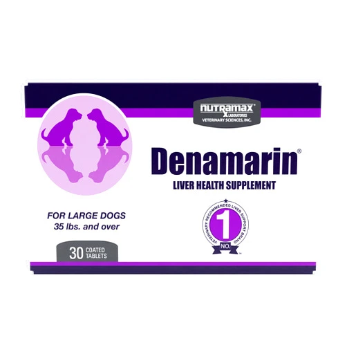 Nutramax Laboratories Nutramax Denamarin Liver Health Supplement for Large Dogs - With S-Adenosylmethionine (SAMe) and Silybin, 30Count(Pack of 1)