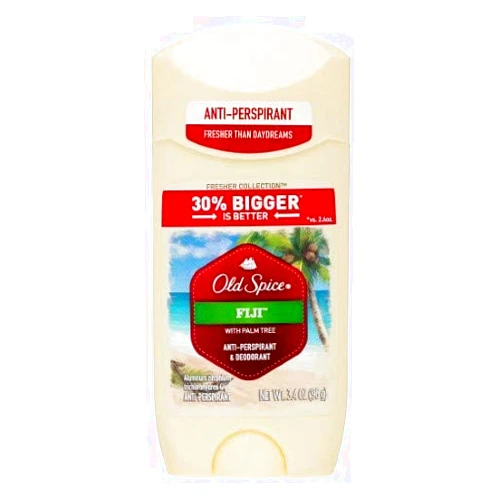 Old Spice Fresher Fiji Scent Invisible Solid Antiperspirant and Deodorant for Men (Pack of 2)