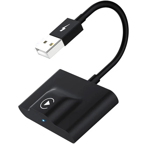 Teeran CarPlay Wireless Adapter for Factory Wired CarPlay 2024 Upgrade Plug & Play Dongle Converts Wired to Wireless for Cars from 2015 & iPhone iOS 10+