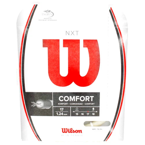 Wilson NXT Multifilament 17 Gauge Tennis Racket String in Natural Color