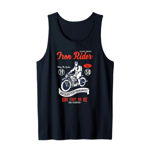 Tees Paradise Iron-Rider - motorcyclists and bikers Tank Top