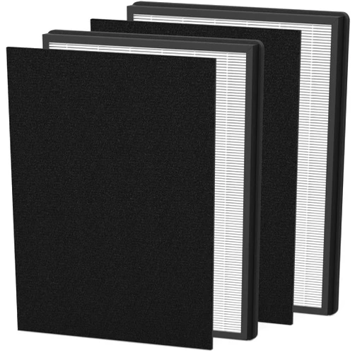 GoKBNY IC-4524 Replacement Filter Compatible with InvisiClean Claro IC-4524 Air-Purifier, 2* HEPA Filter ＆ 2* Activated Carbon Pre-Filters for InvisiClean Claro Purifier IC-4524