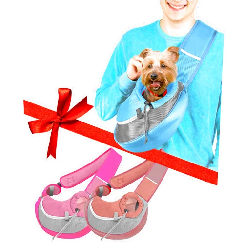 Cuddlissimo! Pet Sling Carrier [Small] Bundle of 3 - Baby Blue + Hot Pink + Rosy Brown