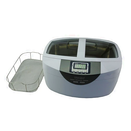 iSonic P4820-WSB Commercial Ultrasonic Cleaner, 2.6Qt/2.5L/White Color, Stainless Steel Wire Mesh Basket, 110V