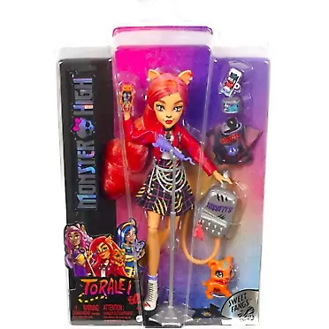 Monster High Toralei Stripe Collectible Doll with Pet and Accessories Sweet Fangs G3 Reboot