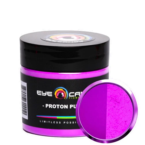Eye Candy Premium Mica Powder - Neon Pigment, Colorant for Epoxy, Resin, Woodworking, Soap Molds, Candle Making, Slime, Bath Bombs, Nail Polish, Cosmetic Grade, Non-Toxic (Proton Purple, 25 Grams)