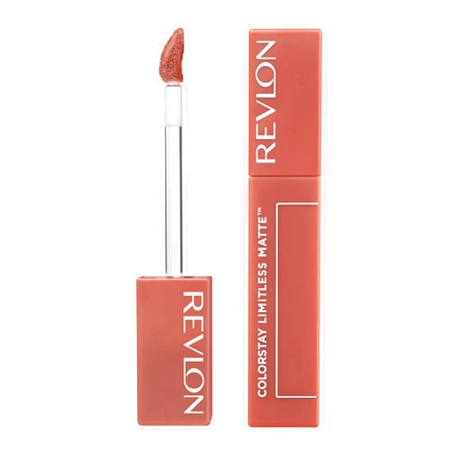Revlon ColorStay Limitless Matte Liquid Lipstick, Vegan Formula, No-Budge, Longwear Lip Color, Long Lasting, Lightweight/Comfortable, Waterproof, 002 Poster Child, 0.17 fl oz