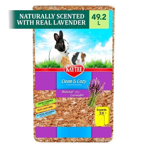 Kaytee Clean & Cozy Natural Bedding with Lavender 49.2 Liters