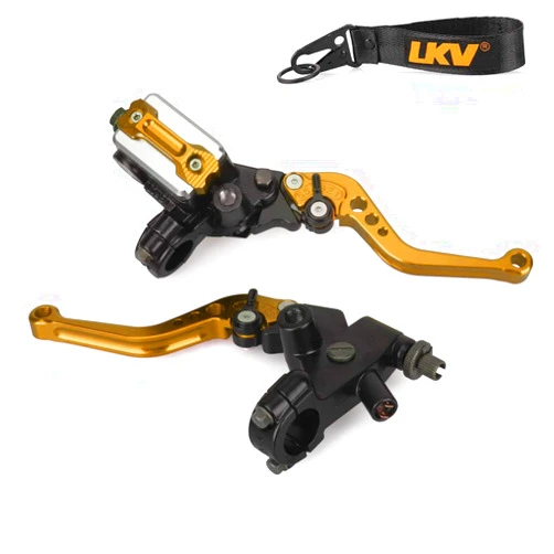 LKV Motorcycle Brake Clutch Pump Lever with Hydraulic Master Cylinder Moto Accessories 7/8
