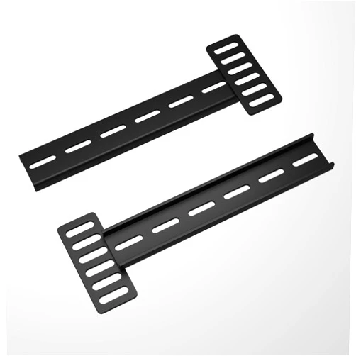 ZUAGCO Headboard Brackets for Metal Bed Frame,Long Headboard Brackets Extension Kit 2 Pack Matte Black