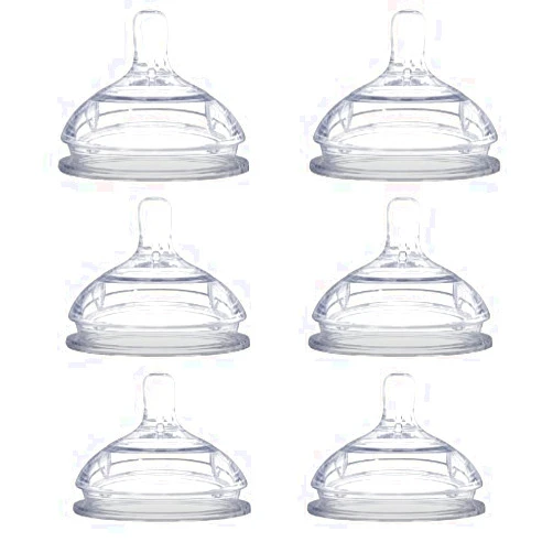 Comotomo Replacement Silicone Nipples, Fast Flow - 6 Pack
